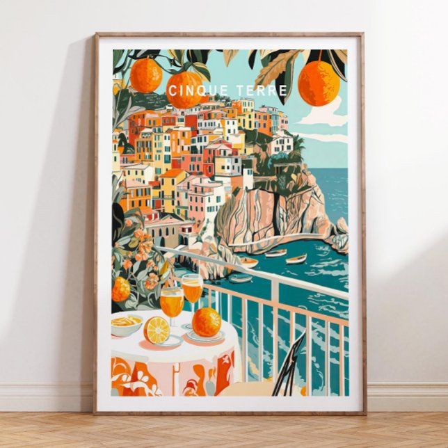 Cinque Terre Travel Poster, Italien Travel Print Poster (Skapare uppladdad)