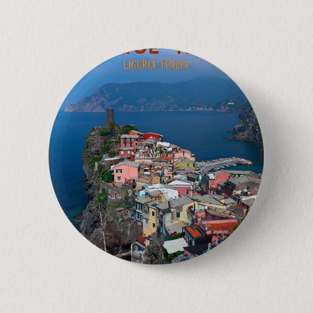 Cinque Terre - Vernazza från över Knapp (Framsida)