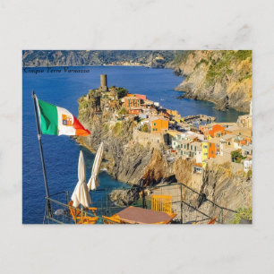 Cinque Terre Vernazza , Italien Helg Vykort