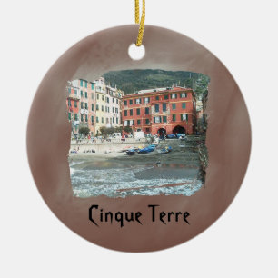 Cinque Terre - Vernazza Julgransprydnad Keramik