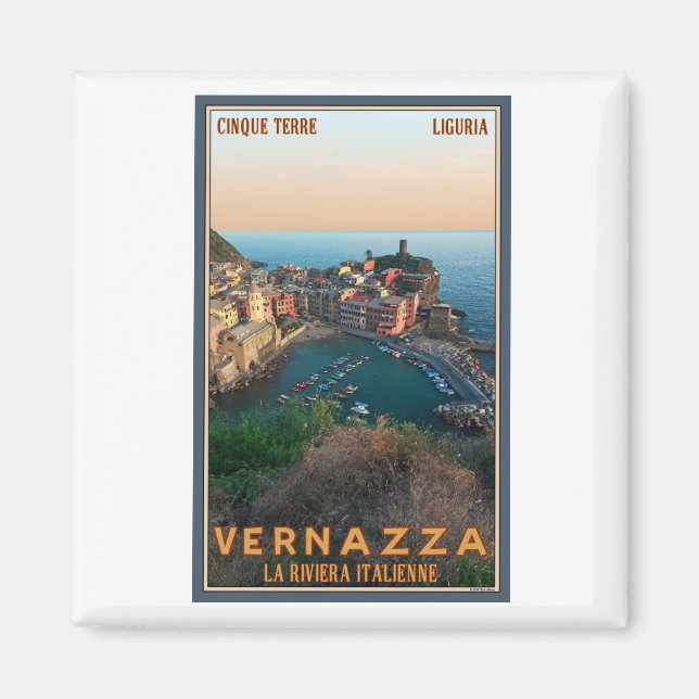 Cinque Terre - Vernazza Magnet (Framsidan)