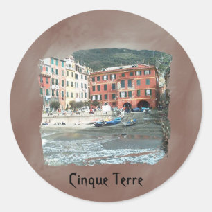 Cinque Terre - Vernazza Runt Klistermärke