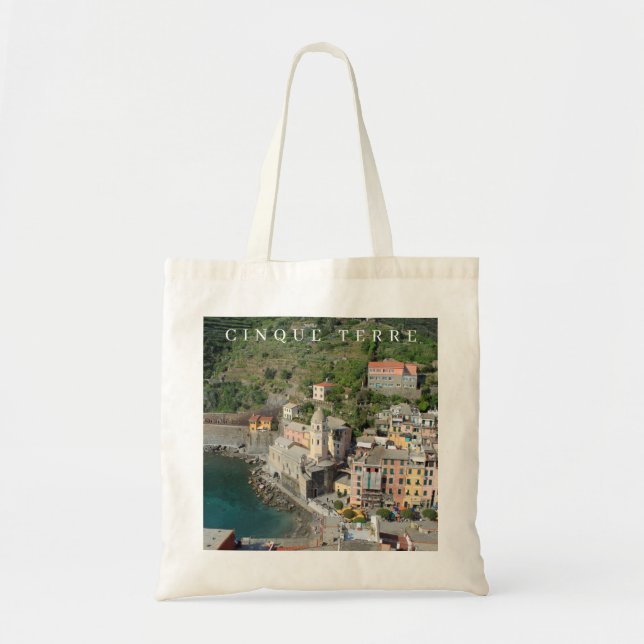 Cinque Terre Vernazza-vy till påsen Tygkasse (Framsidan)