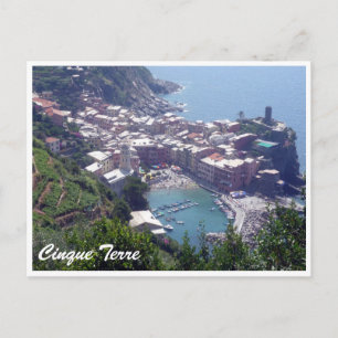 cinque terre vernazza vykort