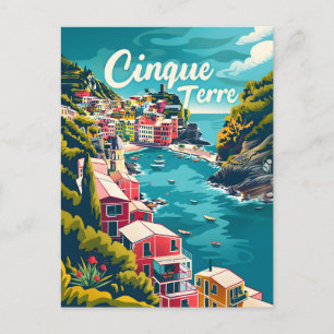 Cinque Terre Vintage Vykort