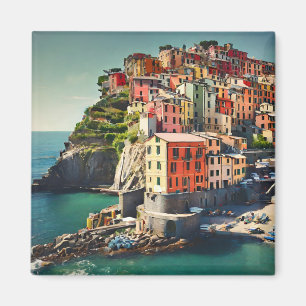 Cinque Terre-vykort Magnet