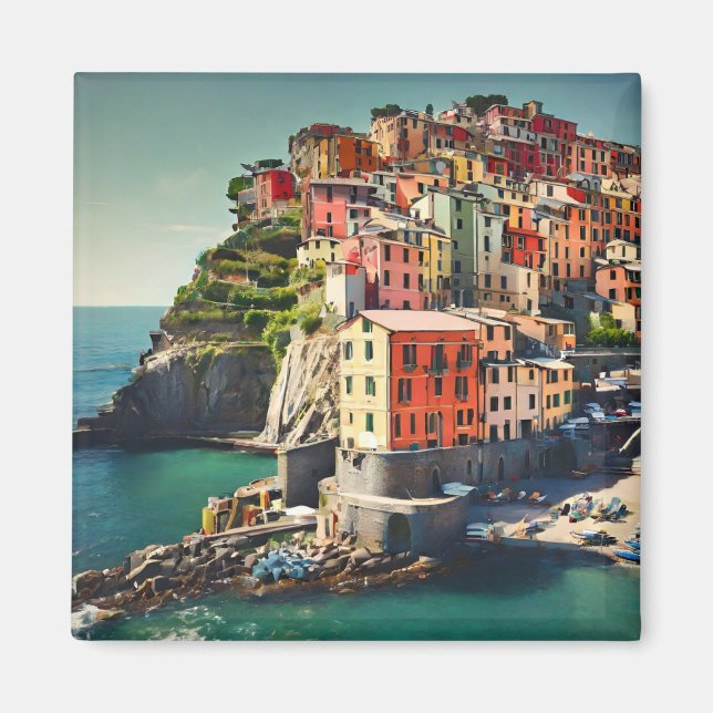 Cinque Terre-vykort Magnet (Framsidan)