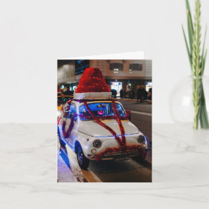 Cinquecento Car dekorerad till jul Kort