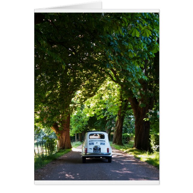 Cinquecento Fiat 500 Hälsningskort (Framsidan)