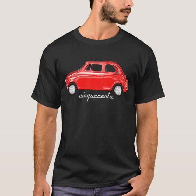 cinquecentot-skjorta fiat 500 tee shirt (Framsida)