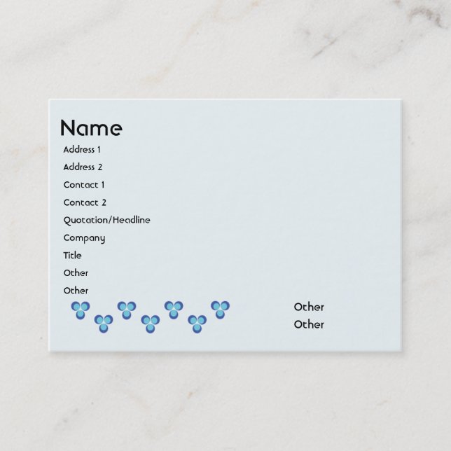 Cintemani - knubbig visitkort (Framsida)