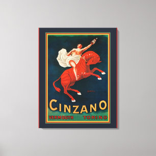 ’Cinzano Vermouth Torino’ Canvastryck