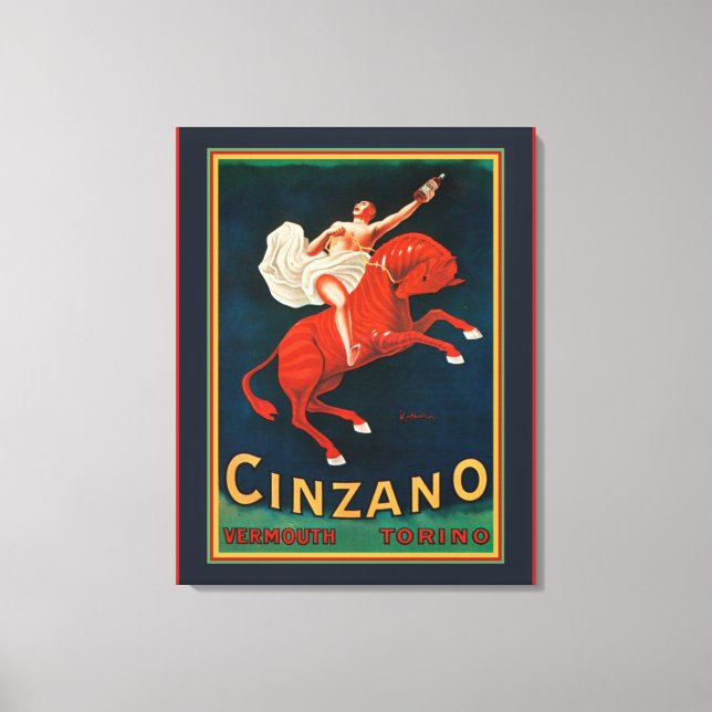 ’Cinzano Vermouth Torino’ Canvastryck (Framsida)