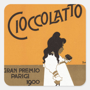 Cioccolato Suchard Fyrkantigt Klistermärke