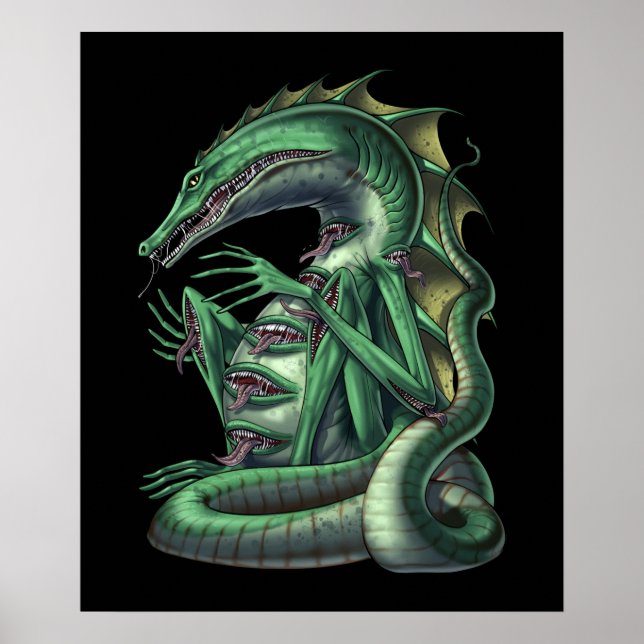 CipactliAztec Mythology Creature Cipactli Poster (Framsidan)