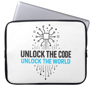 Cipher Revolution: Abstrakt Digital World Access Laptop Fodral