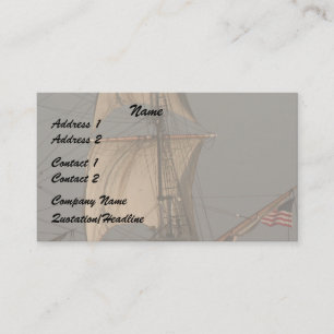 Cipper Sails/American Flagga Affärskort Visitkort