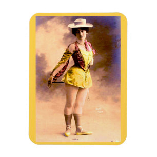 Circa 1890 Vera nattklubbartiste Magnet