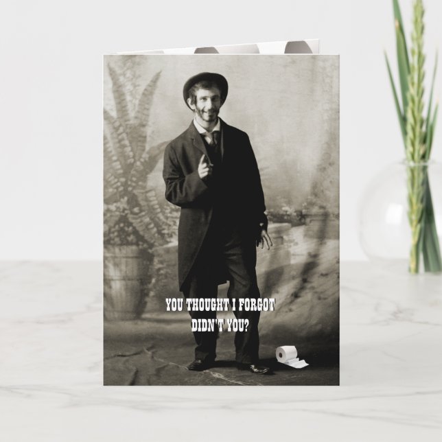 Circa 1900 Lustigt Pappert Guy-foto Kort (Framsida)