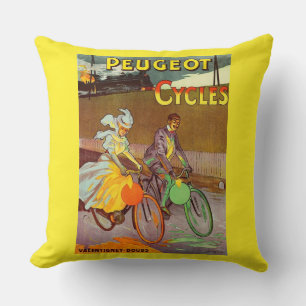 Circa 1900 Peugeot-cyklar och Kudde