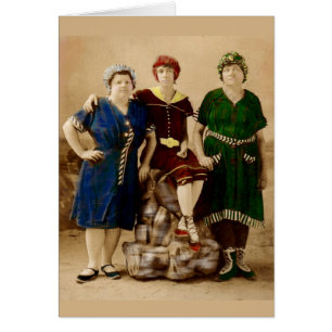 Circa 1910 Atlantic City Badbeauties RPPC Hälsningskort