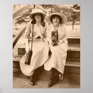 Circa 1910 kameraflickor poster
