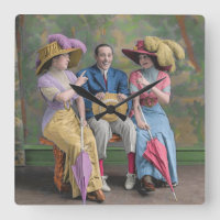Circa 1910 vaudeville-artister skriver ut