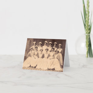 Circa 1914 sjuksköterskeskola studenter kort