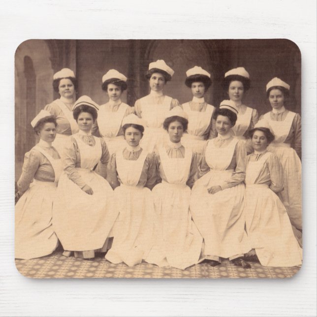 Circa 1914 sjuksköterskeskola studenter musmatta (Framsidan)