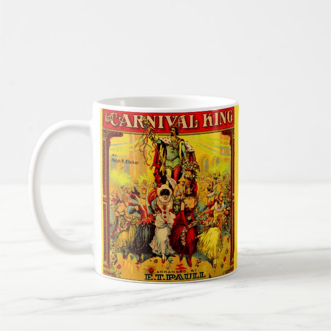 Circa 1915 lakan musiken The Carnival Kung Kaffemugg (Vänster)