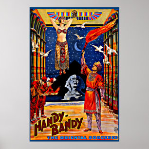 Circa 1920 Handy-Bandy magician poster