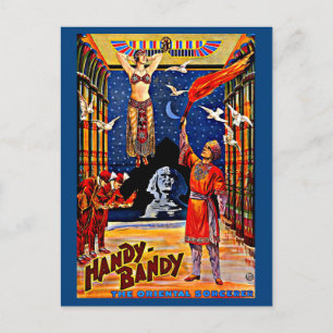 Circa 1920 Handy-Bandy magician poster Vykort