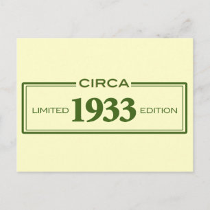 Circa 1933 vykort