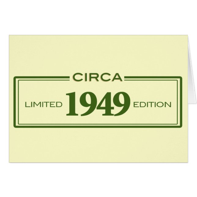 circa 1949 hälsningskort (Framsidan Horizontal)