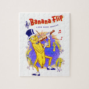 Circa 1950 Banana Flip lakan musikutskrift Pussel