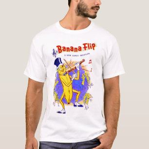 Circa 1950 Banana Flip lakan musikutskrift T Shirt