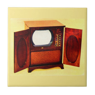 Circa 1950 TV-apparat nr 1 Kakelplatta