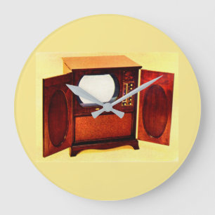 Circa 1950 TV-apparat nr 1 Stor Klocka