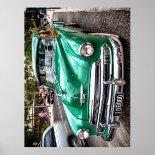 Circa 1951 Chevrolet, Deluxe Stationwagon i grönt Poster