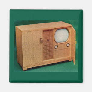 Circa 1951 TV-apparat danska modern nr 2 Magnet