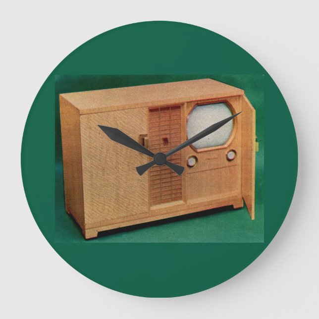 Circa 1951 TV-apparat danska modern nr 2 Stor Klocka (Framsida)