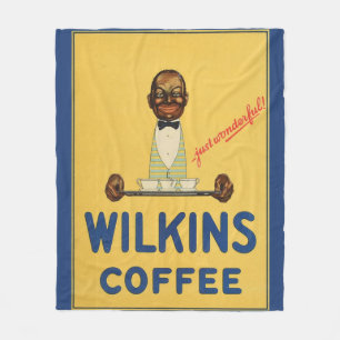 circa trycket 1930 för Wilkins kaffeannons Fleecefilt