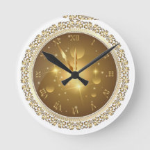 "Circadian Glow: Round Wall Clock with Illuminatio