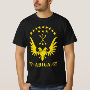 Circassian,adiga flagga,Adygea,Circassisk Flagga. T Shirt