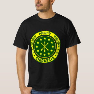 Circassian,adiga flagga,Adygea,Circassisk Flagga. T Shirt