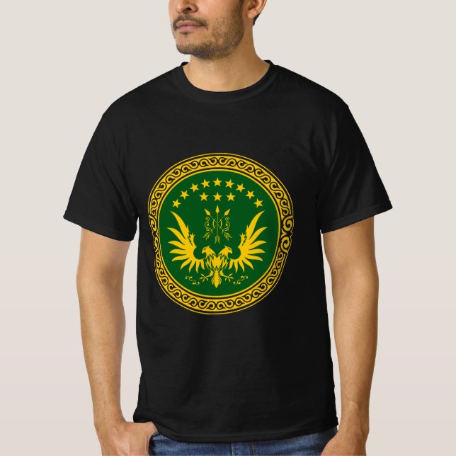 Circassian,adygea,adiga flagga,norra caucasus. t shirt (Framsida)
