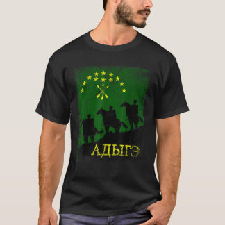 Circassian Flagga Adygea adiga T Shirt