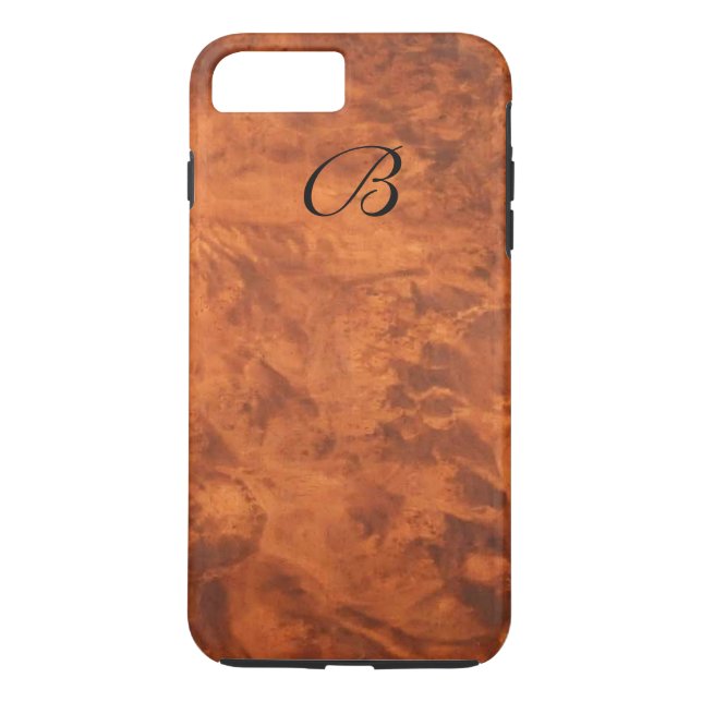 Circassian Walnut Burl iPhone7 Plus fodral*monogra Case-Mate iPhone Skal (Baksida)
