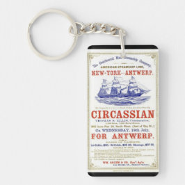 Circassisk Clipper-frakt 1866 Nyckelring
