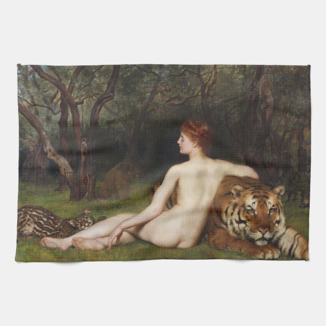 Circe (Beautiful Divine Woman) (by John Collier) Kökshandduk (Horisontell)
